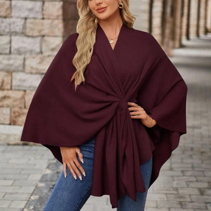 Helin - Bequemer Mit V-Ausschnitt Shawl