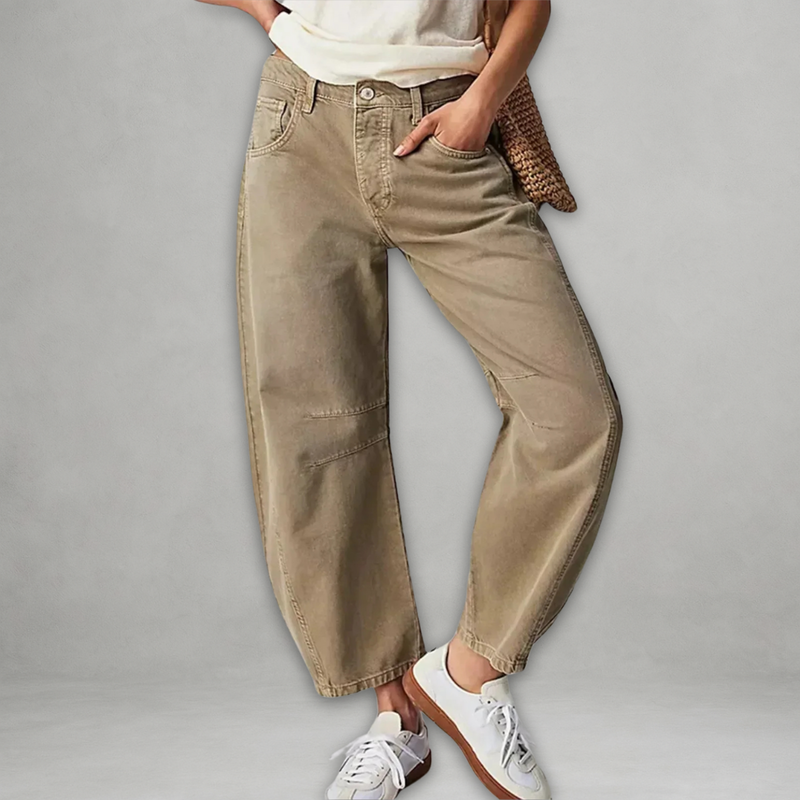 Entela – Lässige Lockere Jeans Mit Tasche