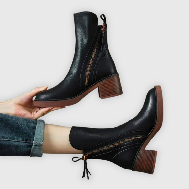 Marcy - Elegante Stiefeletten mit Blockabsatz