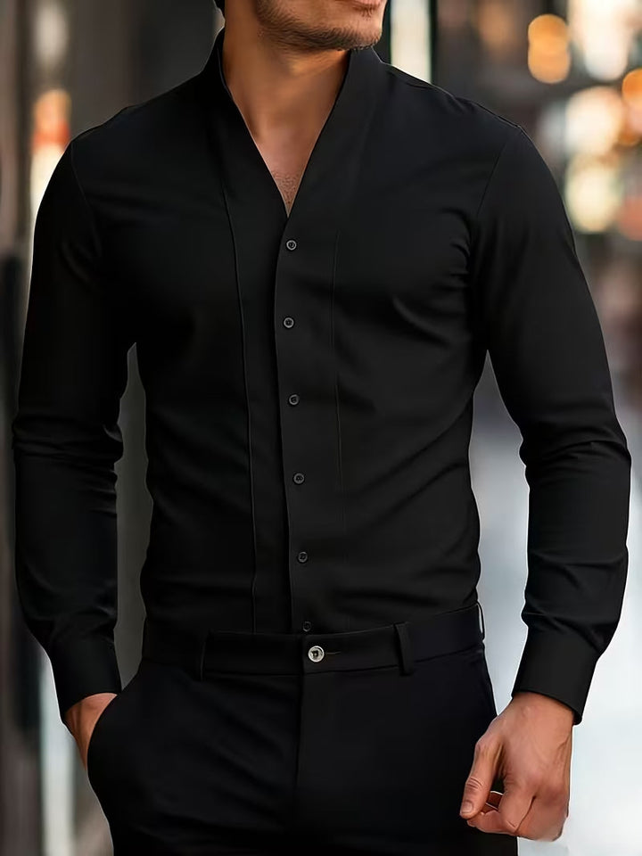 Abnar – Langarmhemd Mit Knöpfen