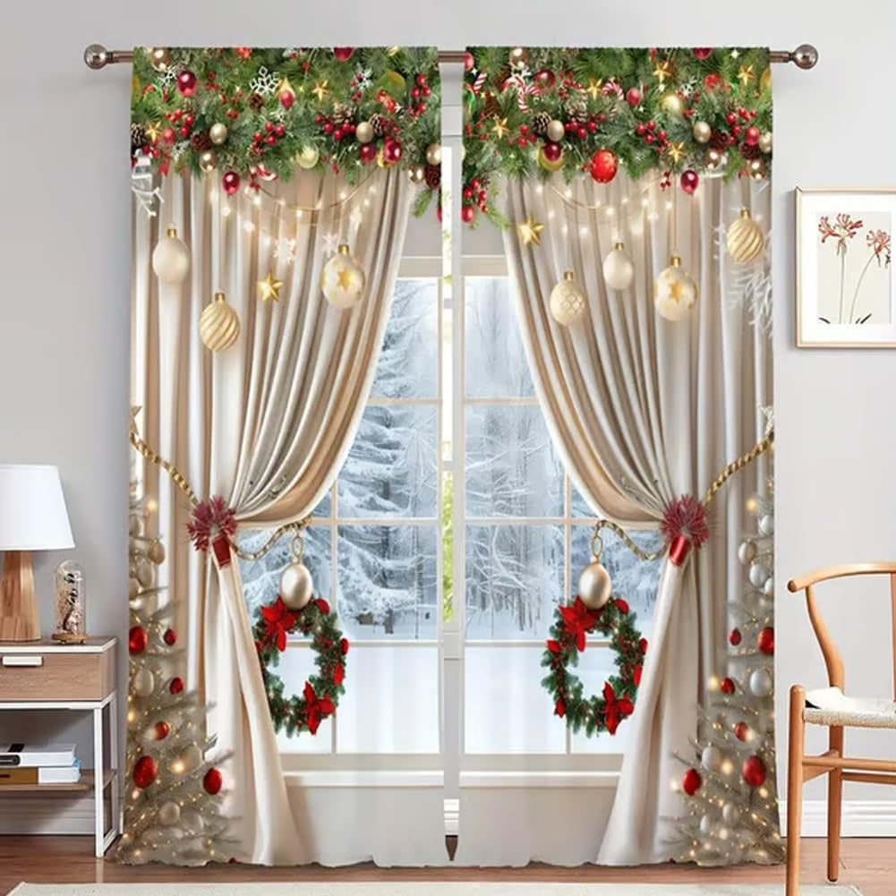 MerryDrape – Weihnachts Vorhang Set