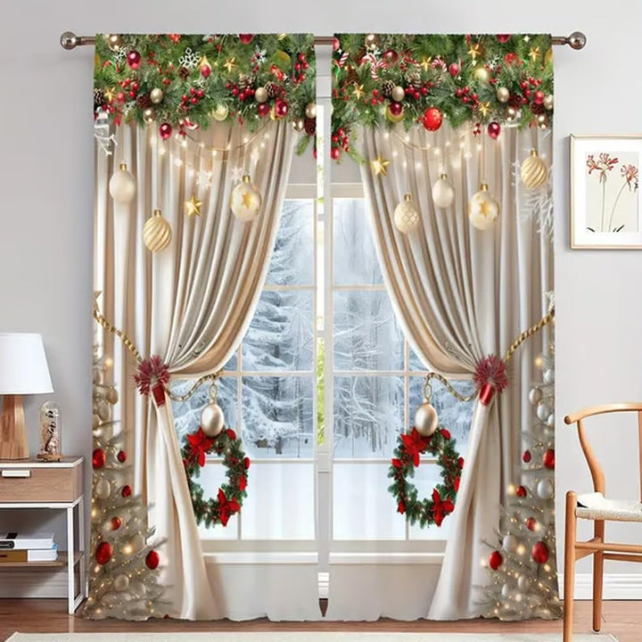 MerryDrape – Weihnachts Vorhang Set