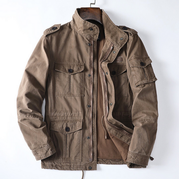Sergei - Lässige Cargo Jacke Mit Taschen