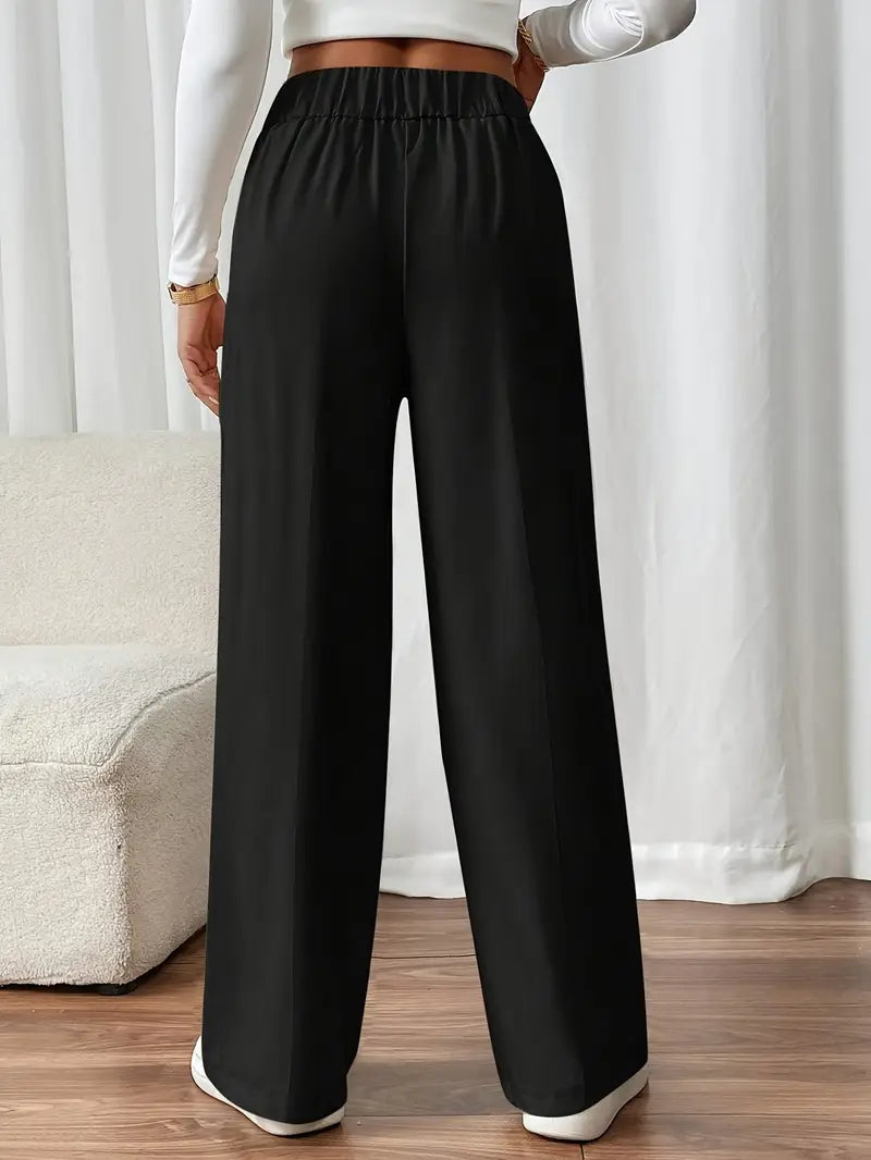 Orvella - Bequeme Hose Mit Weitem Bein Und Taschen