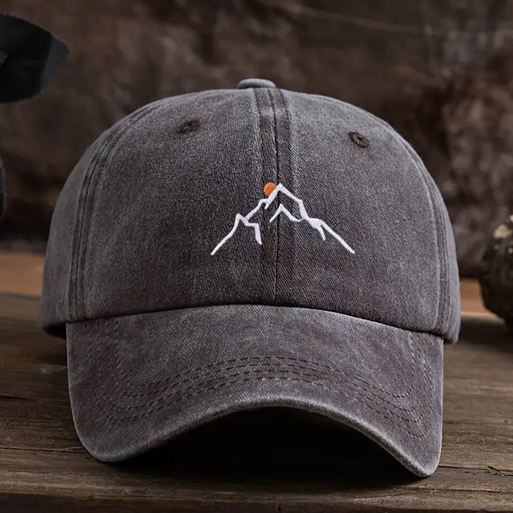 Ermil – Bestickte Baseball Kappe Mit Berggipfel