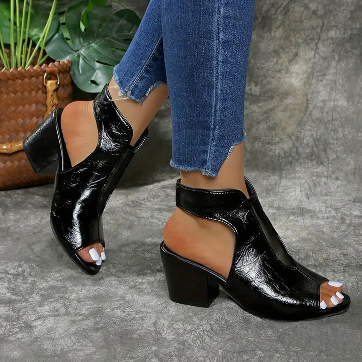 Thomis – Rutschfeste Ledersandalen Mit Offener Zehenpartie