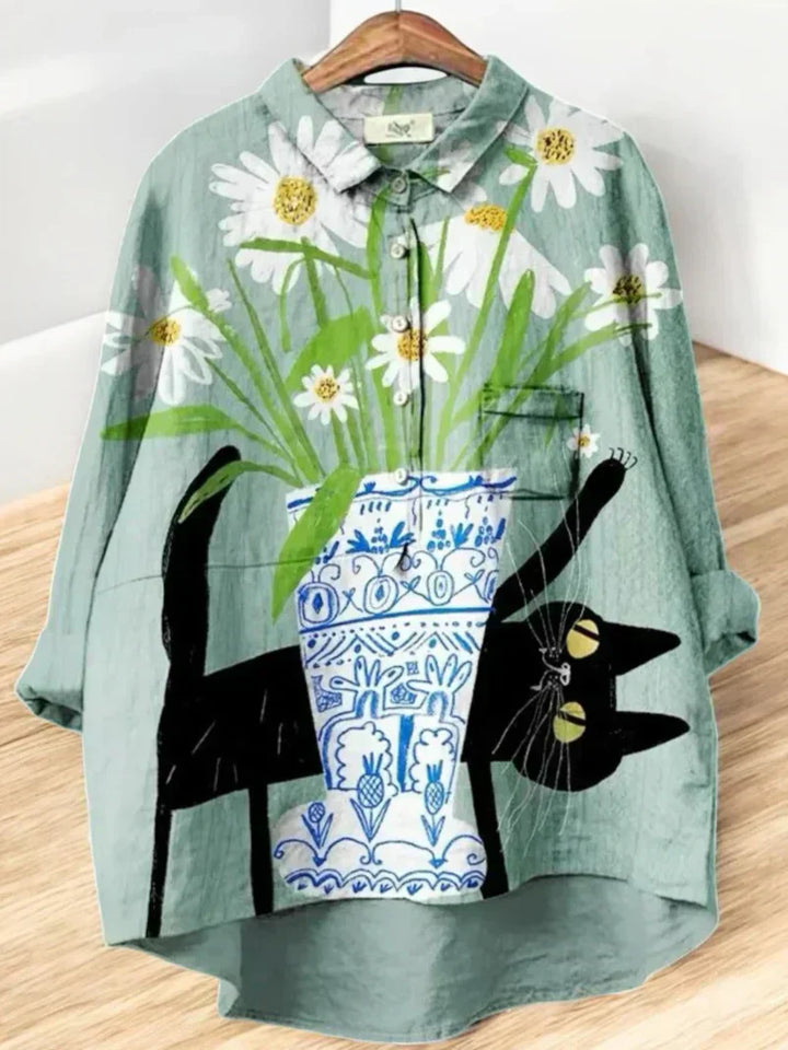 Thatsani - Klassische Blusen mit Blumenmuster