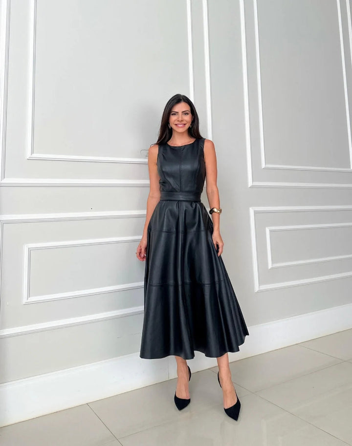 Ynez – Elegantes Midi Kleid