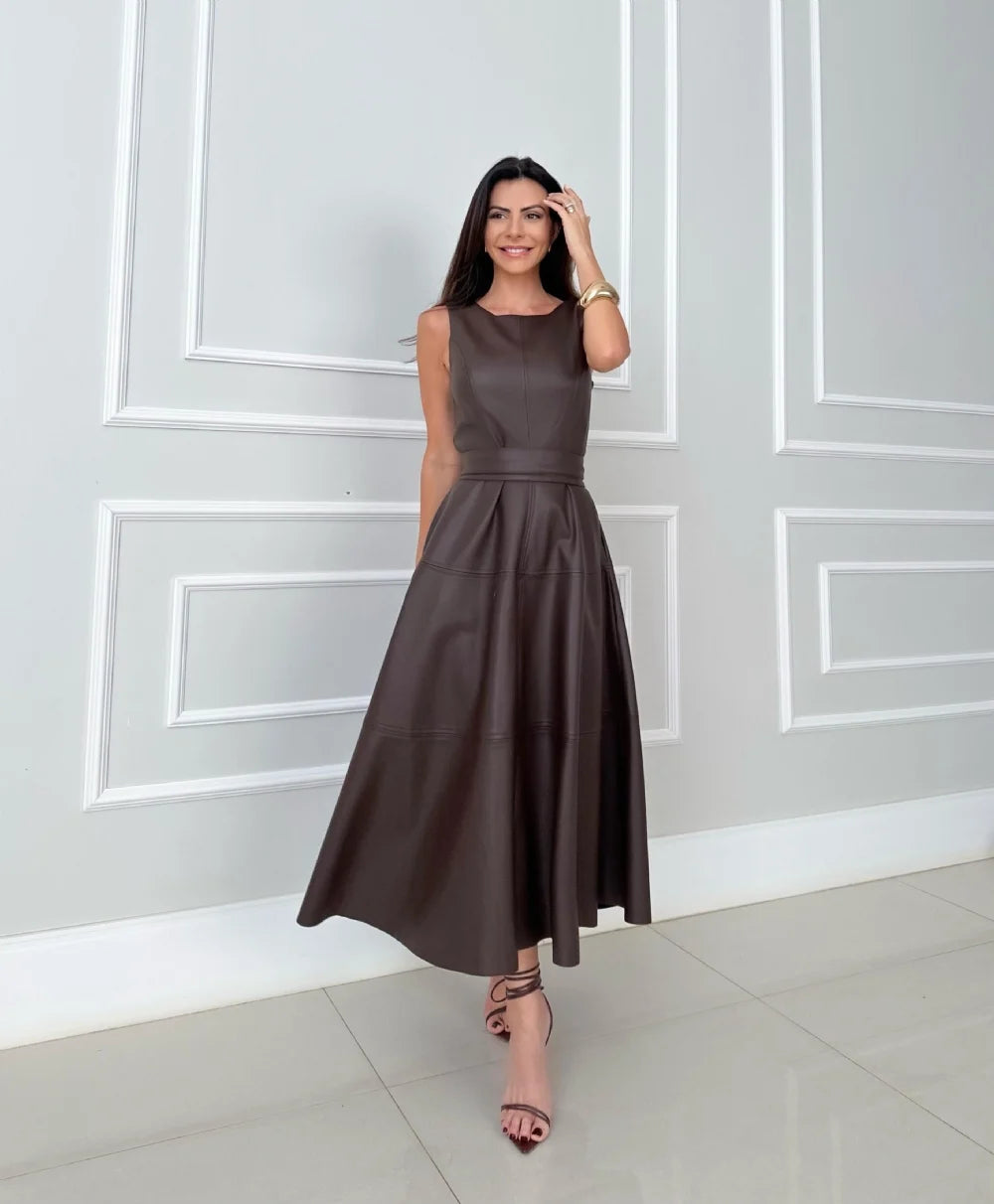 Ynez – Elegantes Midi Kleid