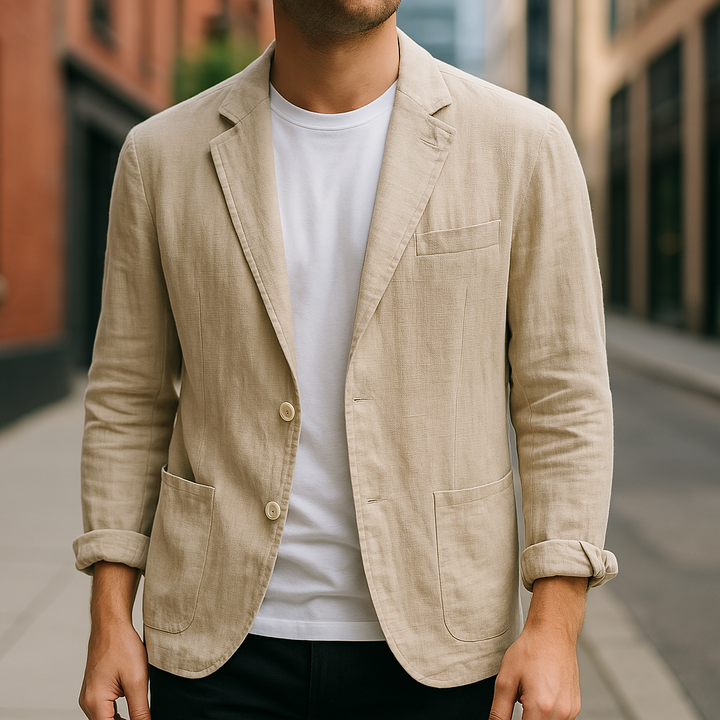 Wellham – Bequemer Leinen Blazer