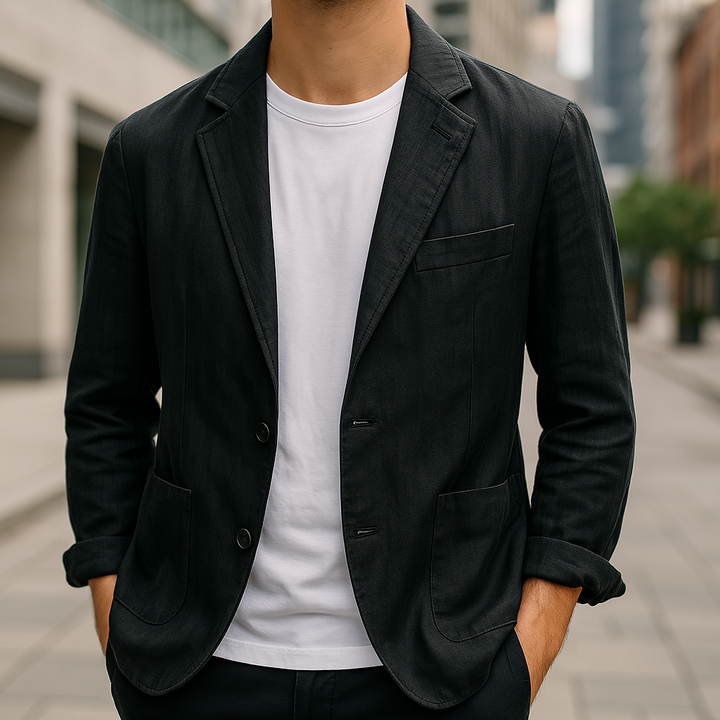 Wellham – Bequemer Leinen Blazer
