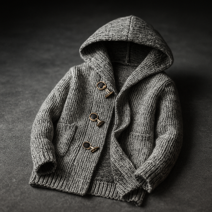 Lindon – Strick Kapuzenpullover Mit Knebelverschluss