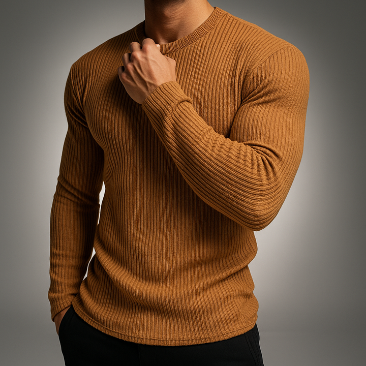 Gervase - Strick Pullover Mit Rippmuster