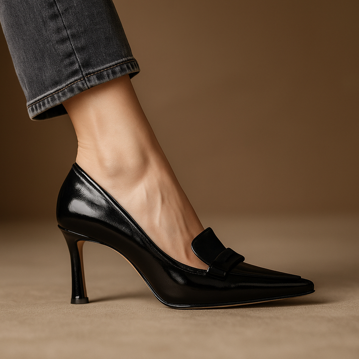 Nishadi – Bequeme Leder Pumps Mit Hohem Absatz