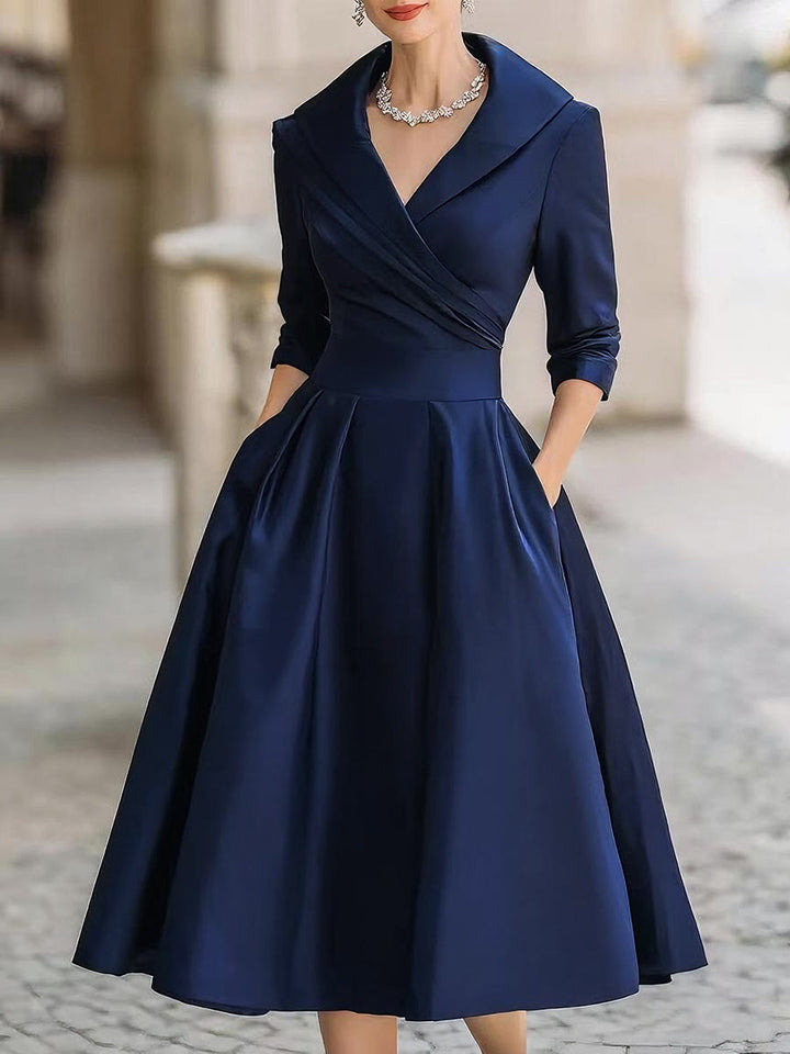 Ariellea - Satin Midi Kleid