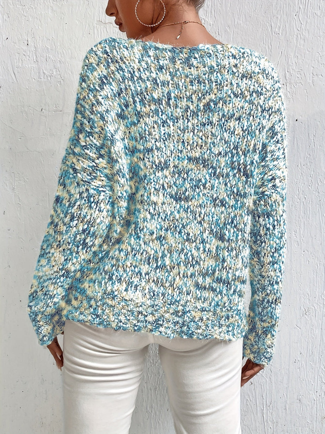 Chryselda – Lässiger Langarm Strickpullover