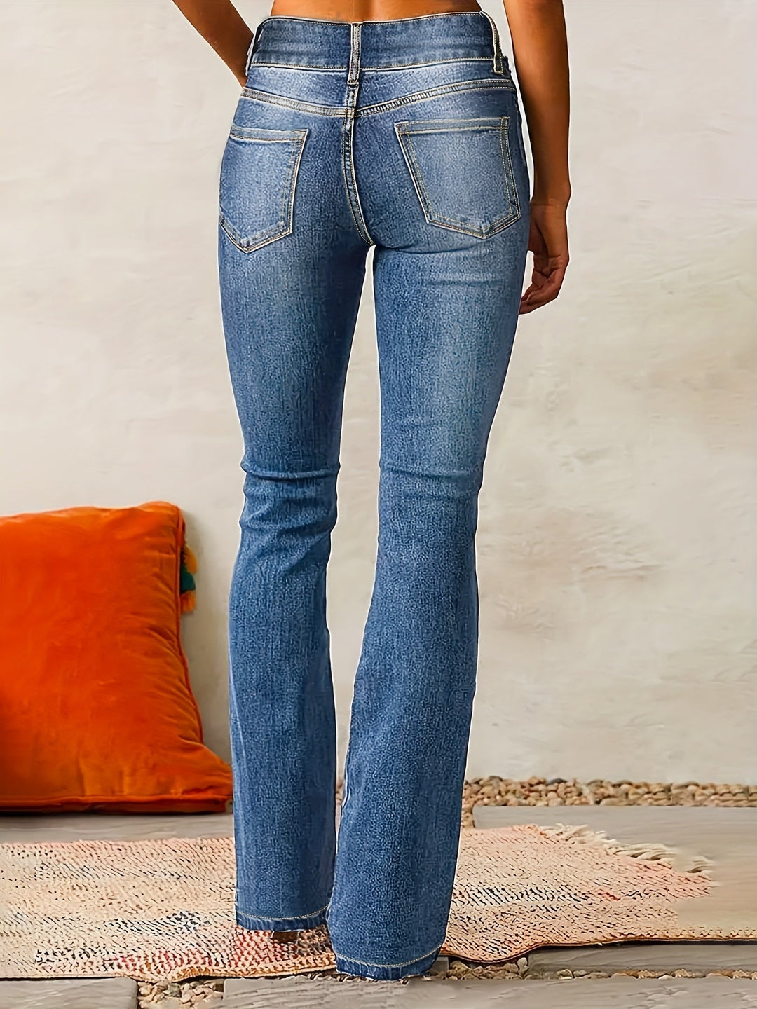 Andiara – Jeans Mit Hoher Taille Und Ausgestelltem Bein