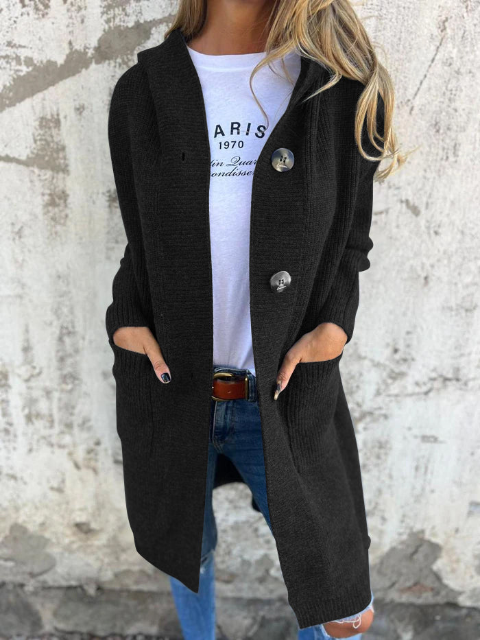 Mareena - Elegante Lange Strickjacke