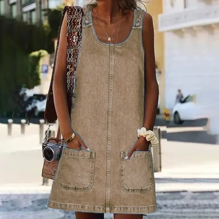 Otylia – Bequemes Minikleid mit Breiten Trägern