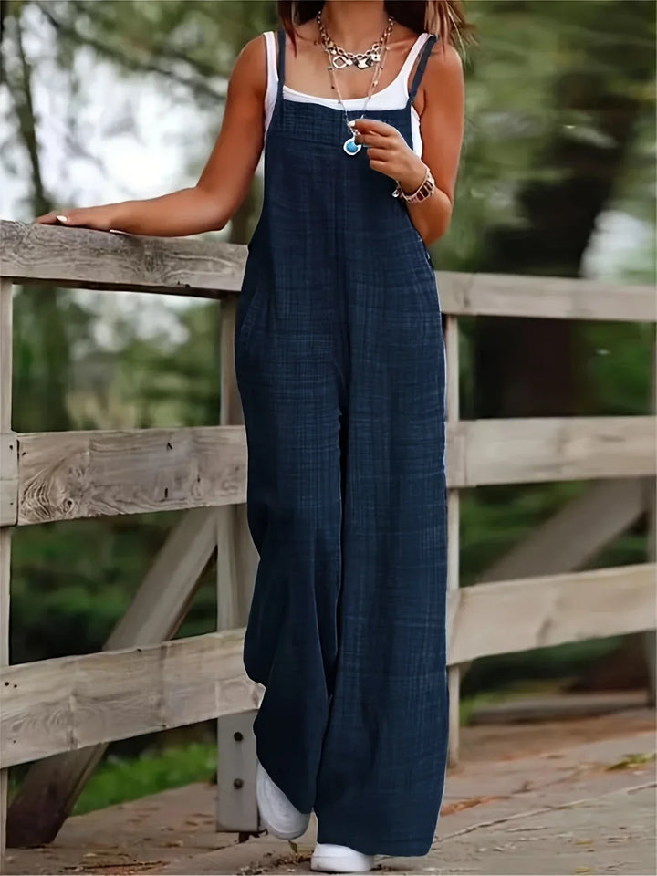 Annia – Lässige Latzhose Mit Weiten Beinen Und Taschen