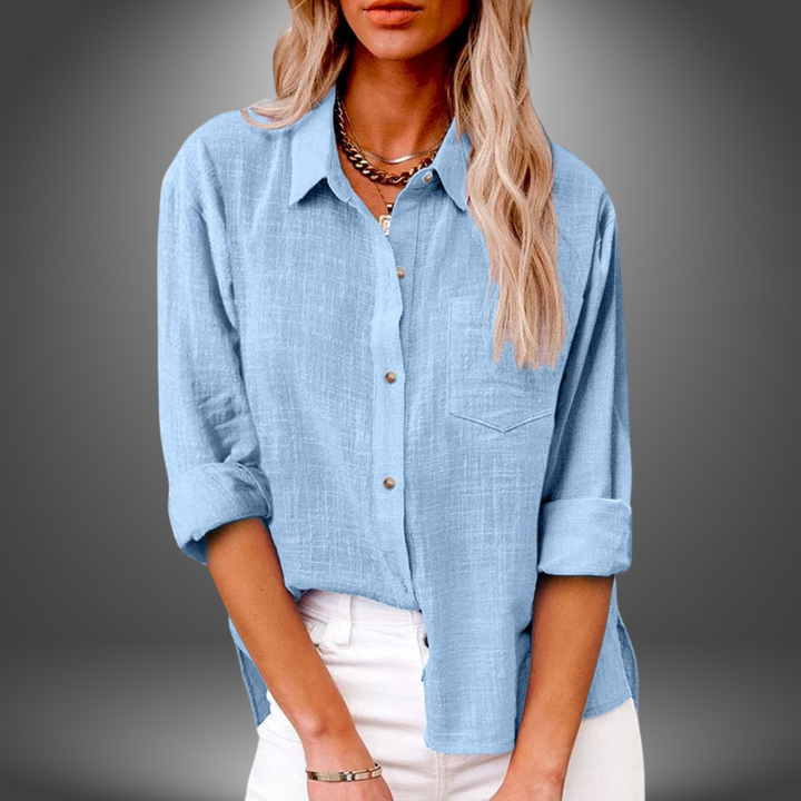Evelia – Prämie Leinen Bluse