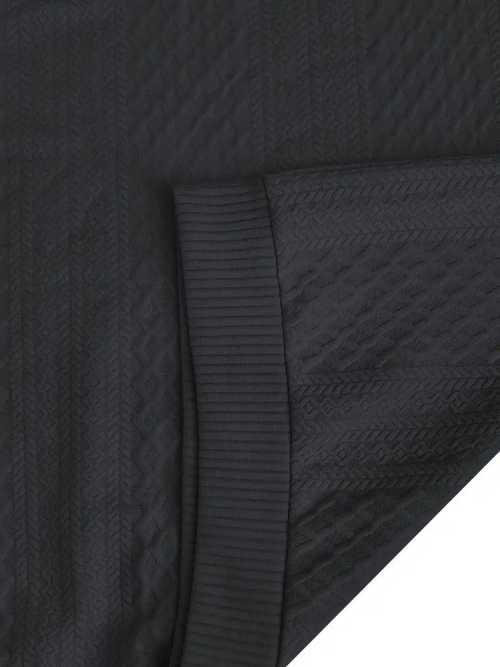 Karah - Langärmeliger Strick Kapuzenpullover