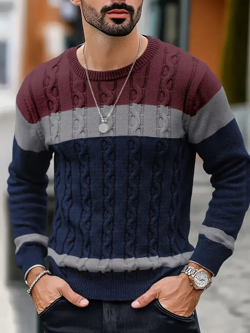 Watkins – Lässiger Langarm Strick Pullover