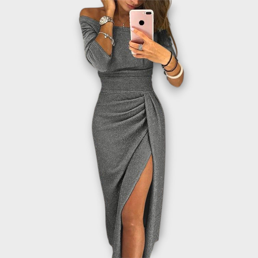 Minjee - Elegantes Off-Schulter Kleid