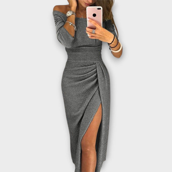 Minjee - Elegantes Off-Schulter Kleid