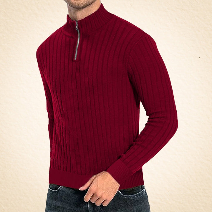 Zaccheo – Lässiger Rollkragenpullover Mit Reißverschluss