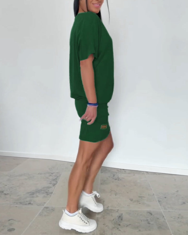 Ulrika - Kurzen Ärmeln Minikleid