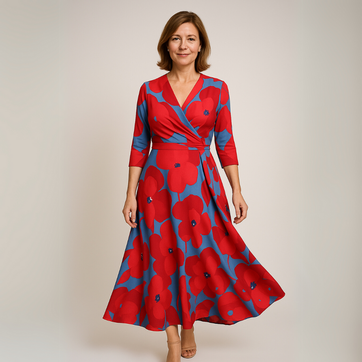 Justina - Luxuriöses Blumen kleid