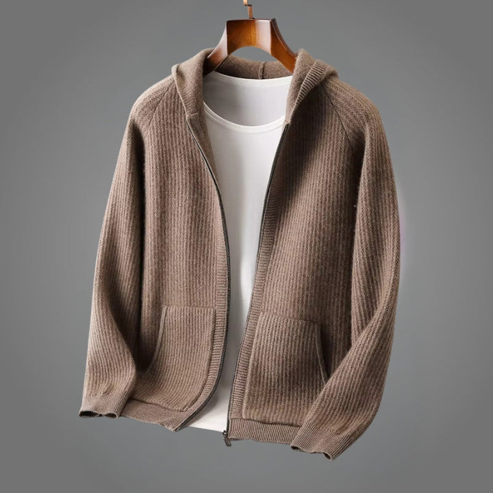 Romain – Strick Kapuzenpullover Mit Reißverschluss