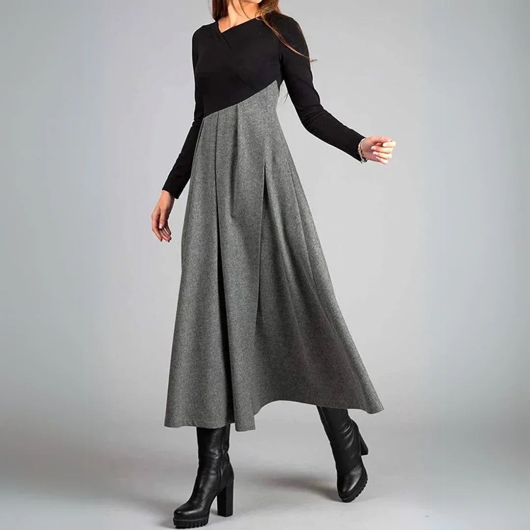 Anabel – Elegantes Kleid Mit Langen Ärmeln