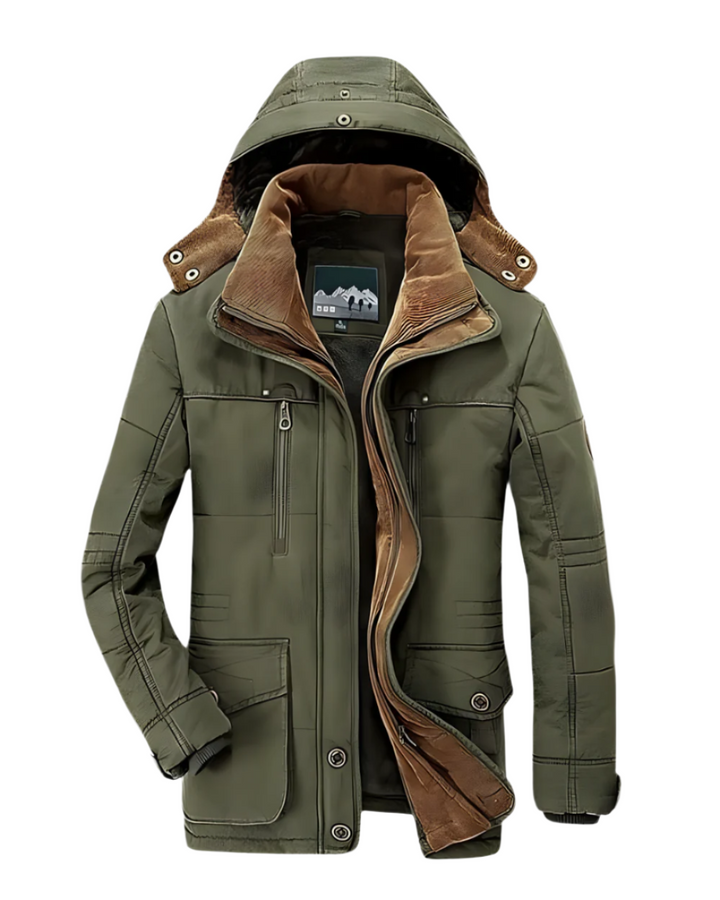Aziel – Gefütterte Winterjacke Mit Mehreren Taschen