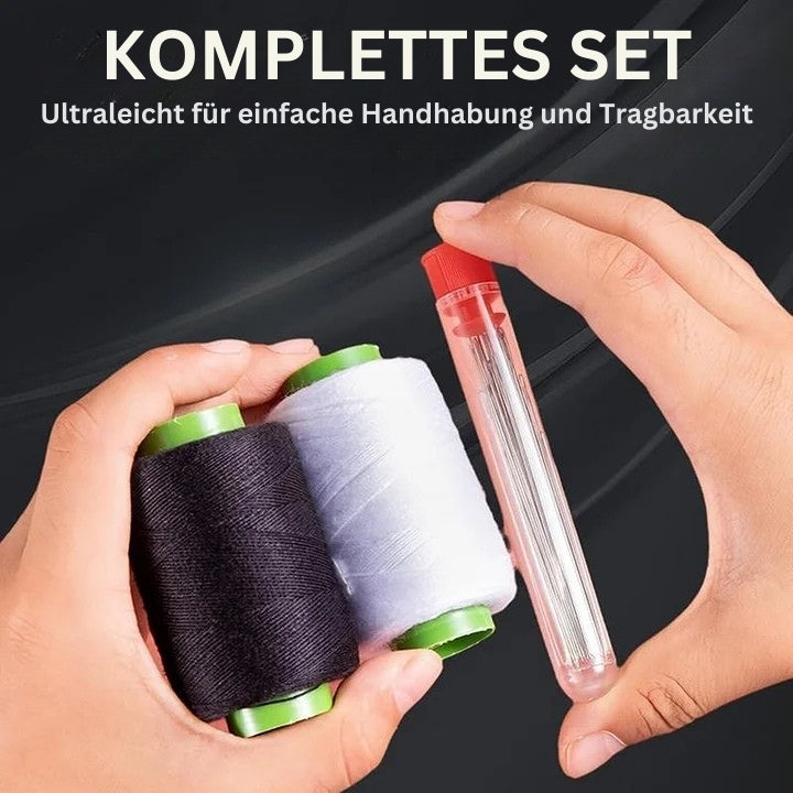 StitchPro - Set Mit Stahlnähnadeln Mit Großem Öhr