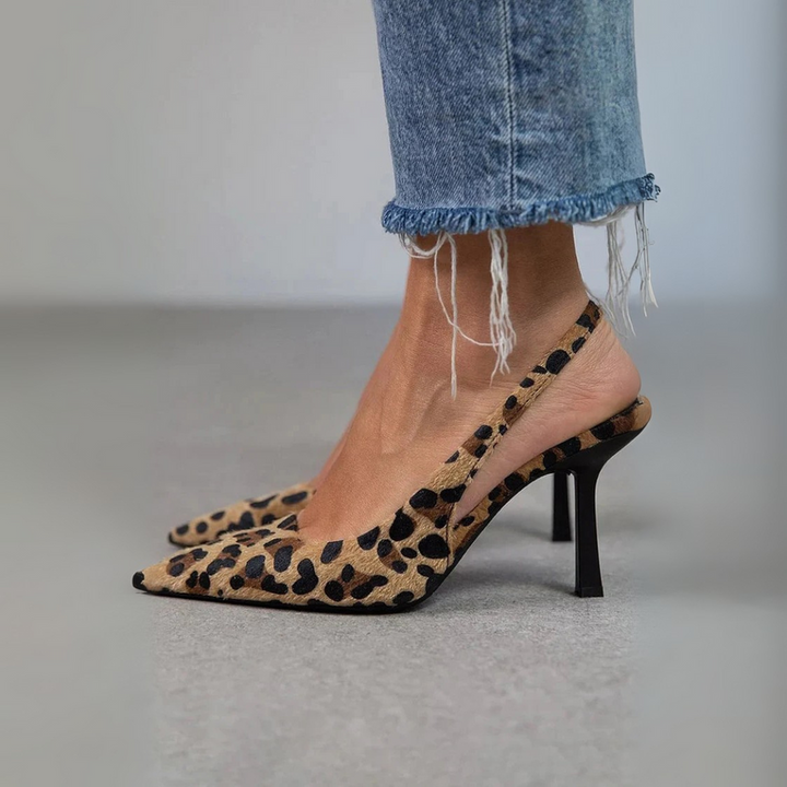 Ania – Pumpen Mit Spitzer Zehenpartie Und Leoparden Muster
