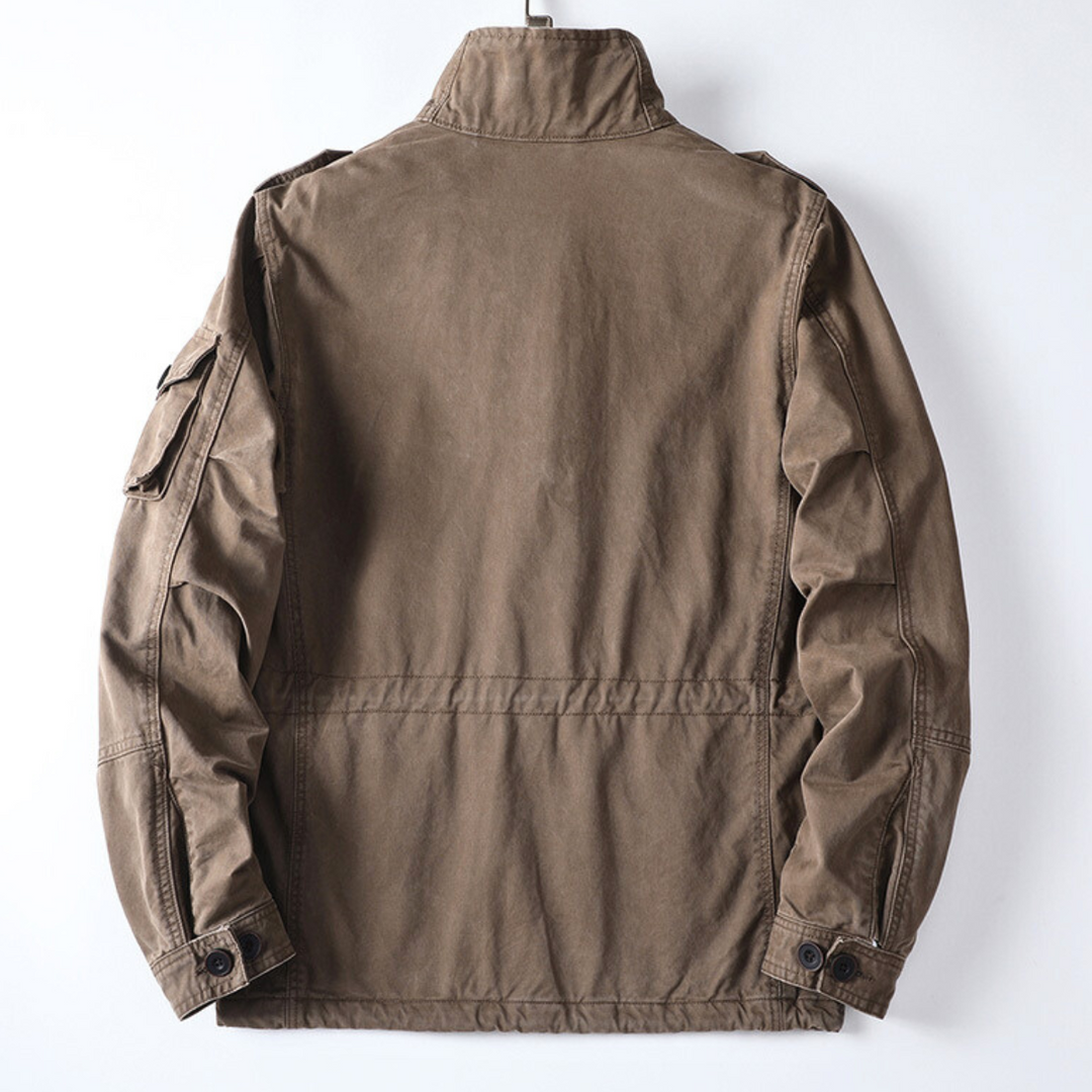 Sergei - Lässige Cargo Jacke Mit Taschen