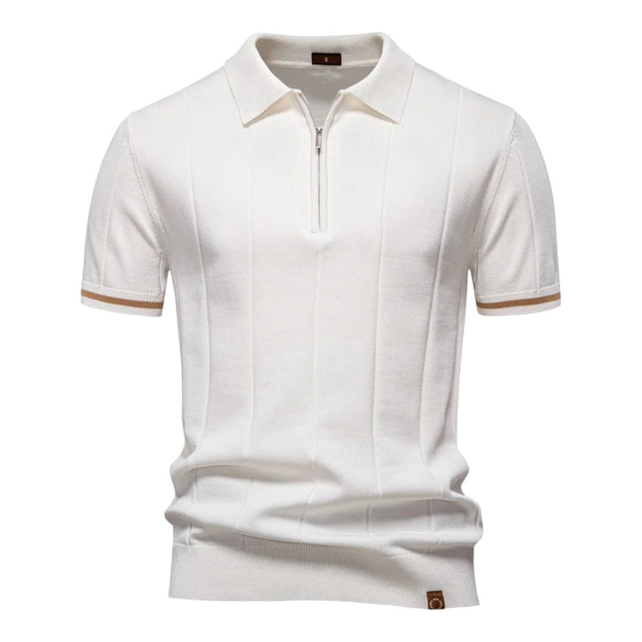 Johncena – Lässiges Polohemd Mit Reißverschluss Im Sportstil