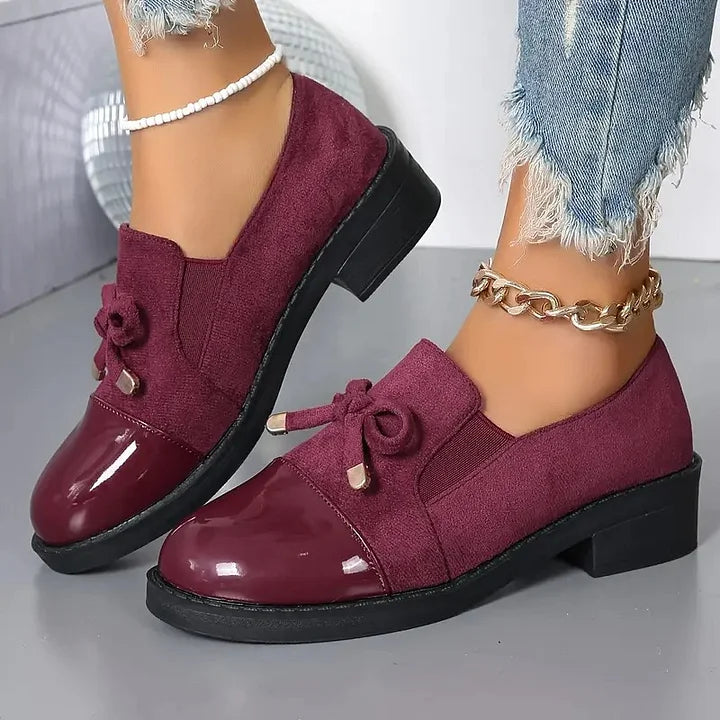 Marvina - Eleganter Loafer Mit Schleifenakzent Und Runder Spitze