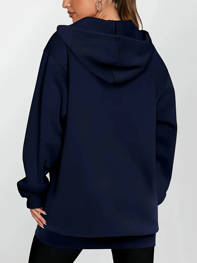 Angeleen – Kapuzen Jacke Mit Reißverschluss Und Geometrischem Print