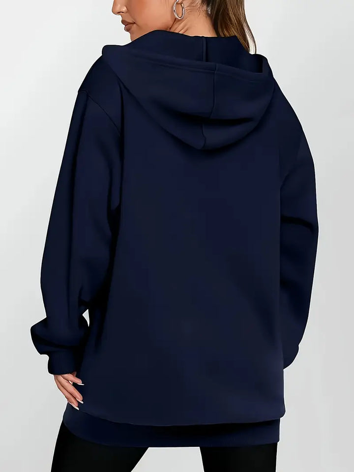 Angeleen – Kapuzen Jacke Mit Reißverschluss Und Geometrischem Print