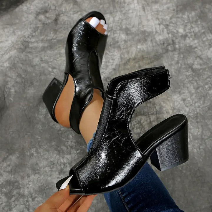 Thomis – Rutschfeste Ledersandalen Mit Offener Zehenpartie