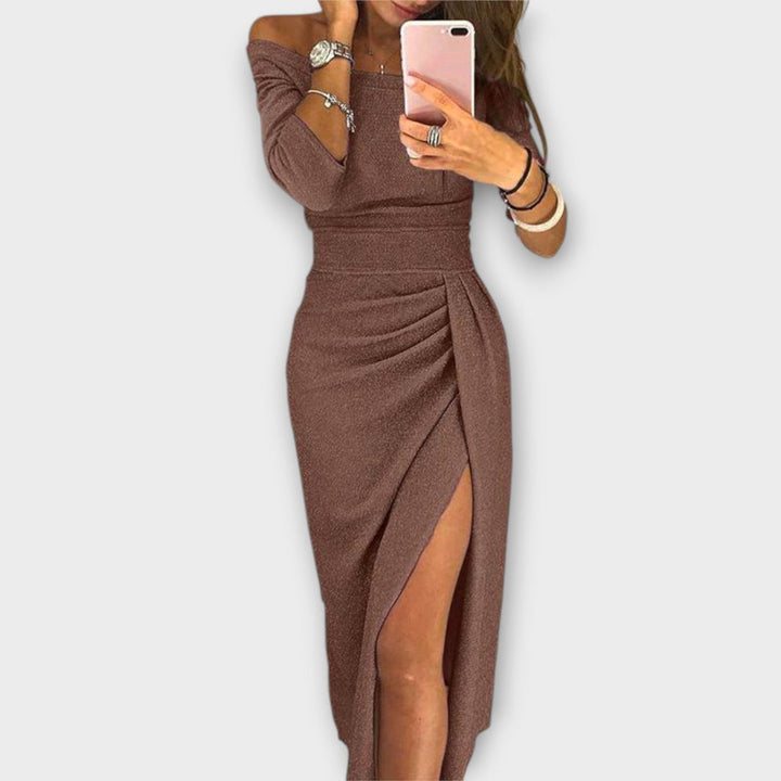 Minjee - Elegantes Off-Schulter Kleid