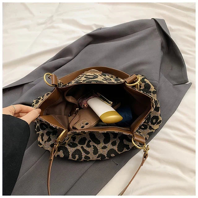 Leonora - Leopard Charm Tote Tasche