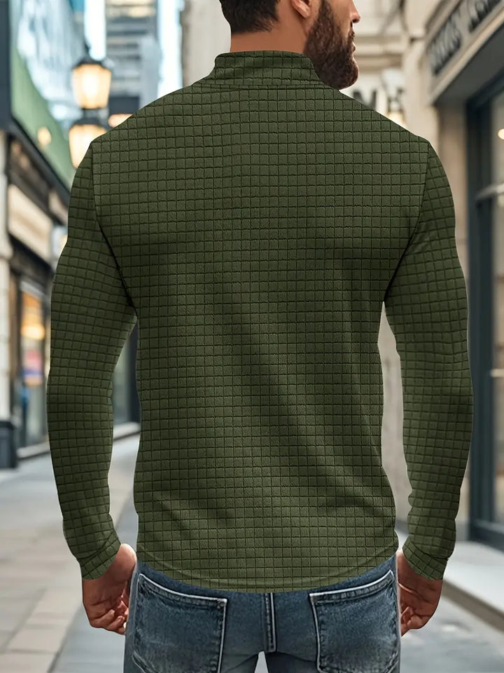 Jarryd – Langarm Sweatshirt Mit Halbem Reißverschluss