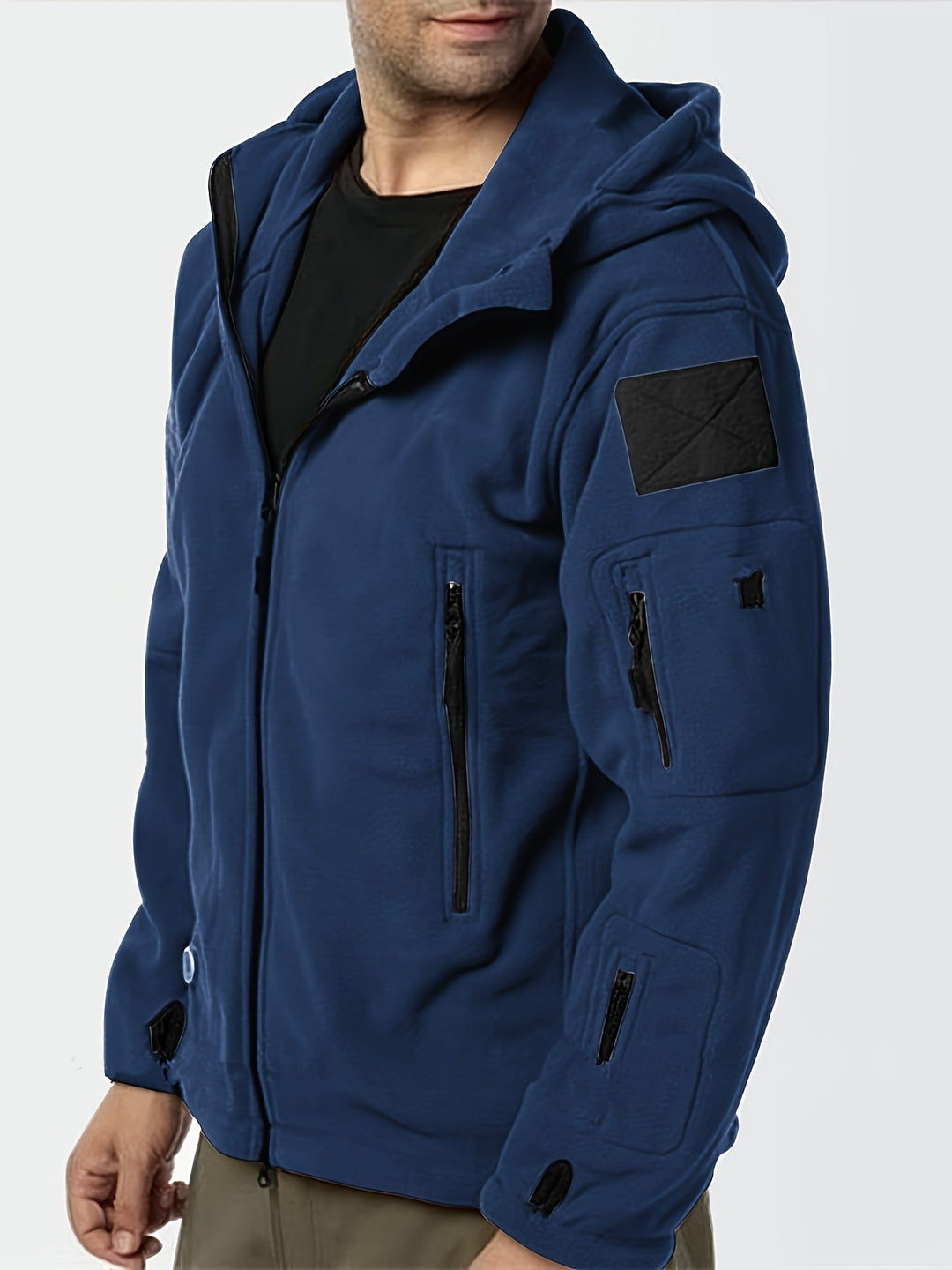 Rosendo – Langärmeliger Kapuzenpullover mit Taschen