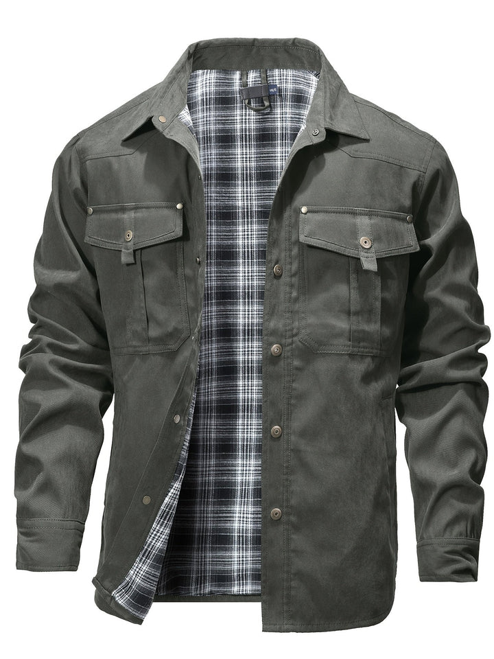 Evrypidis - Lässige Langarm-Cargo-Jacke