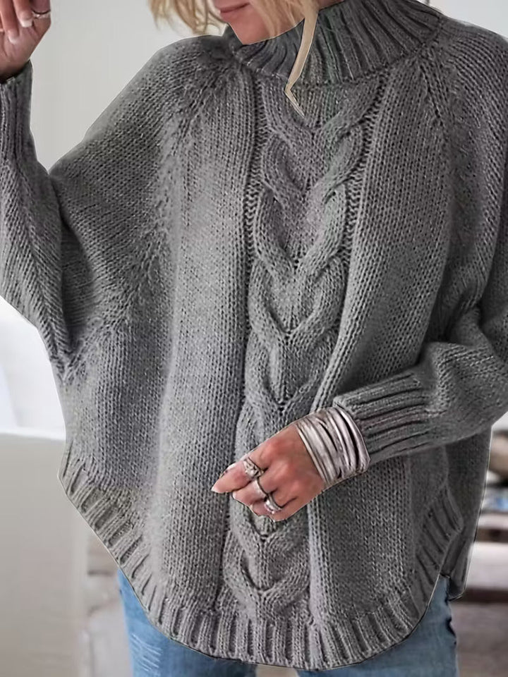 Pamella – Übergröße Pullover Mit Zopfmuster