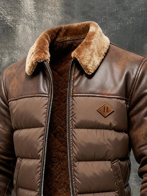 Giorgio – Retro Outdoor Jacke Aus Warmem Weichem Leder